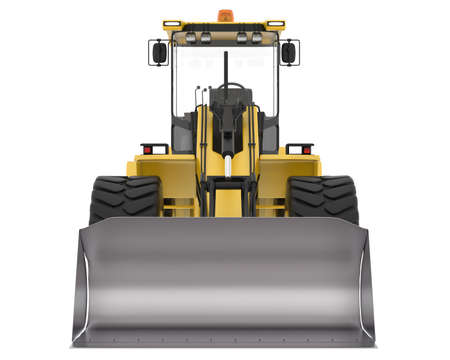Loader isolated on background. 3d rendering - illustration