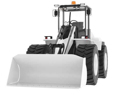 Loader isolated on background. 3d rendering - illustrationの写真素材