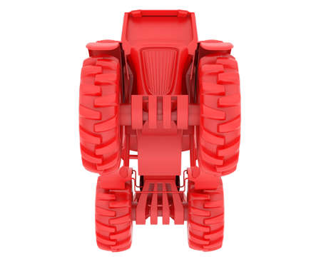 Big farming vehicle isolated on background. 3d rendering - illustrationの写真素材