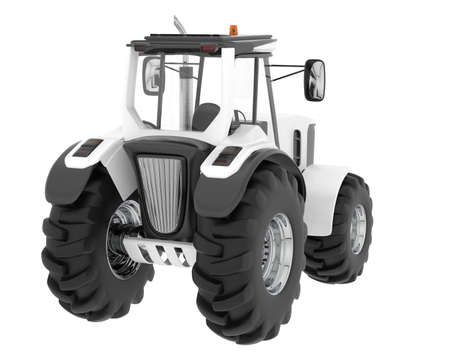 Big farming vehicle isolated on background. 3d rendering - illustrationの写真素材