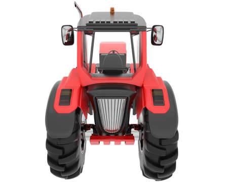 Big farming vehicle isolated on background. 3d rendering - illustrationの写真素材