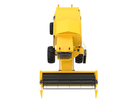 Harvester isolated on background. 3d rendering - illustration