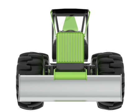 Skidder isolated on background. 3d rendering - illustrationの写真素材