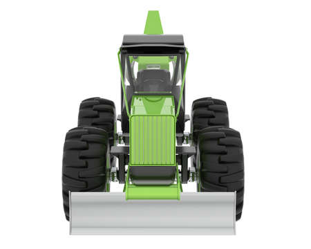 Skidder isolated on background. 3d rendering - illustrationの写真素材