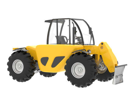 Wood cutting machine isolated on background. 3d rendering - illustration