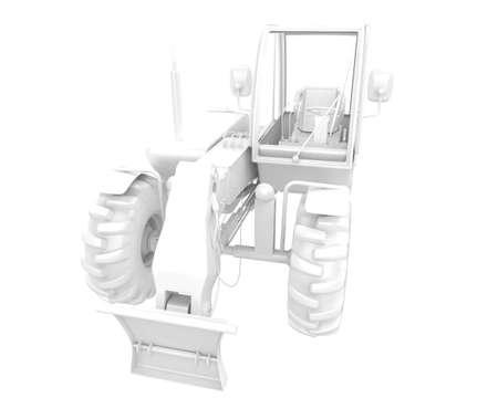 Wood cutting machine isolated on background. 3d rendering - illustrationの写真素材