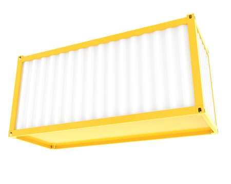 Container isolated on background. 3d rendering - illustration