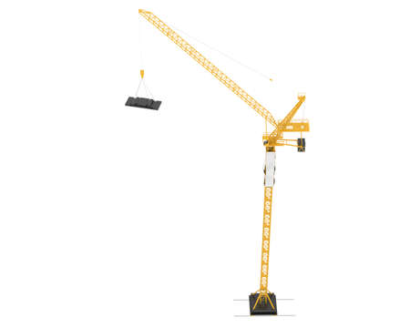 Crane isolated on background. 3d rendering - illustrationの写真素材