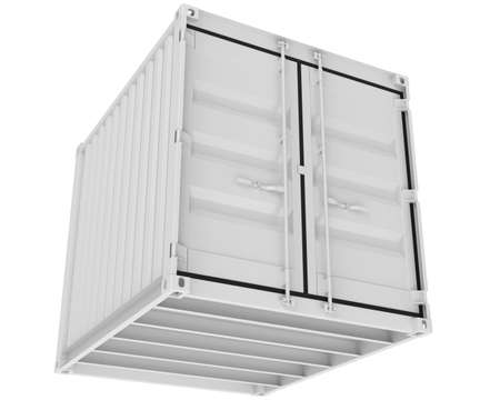 Container isolated on white background. 3d rendering - illustration