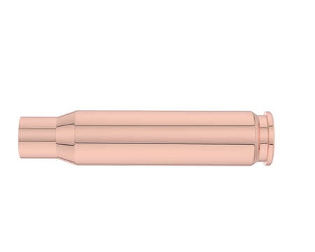 Bullet isolated on background. 3d rendering - illustration