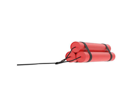 Dynamite isolated on background. 3d rendering - illustrationの写真素材