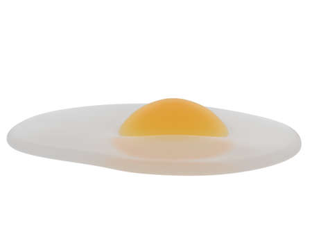 Cartoon egg isolated on background. 3d rendering - illustrationの写真素材