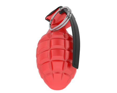 Hand grenade isolated on background. 3d rendering - illustrationの写真素材