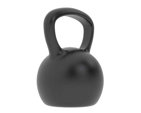 Kettlebell isolated on background. 3d rendering - illustrationの写真素材