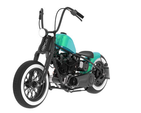 Motorcycle isolated on background. 3d rendering - illustrationの写真素材