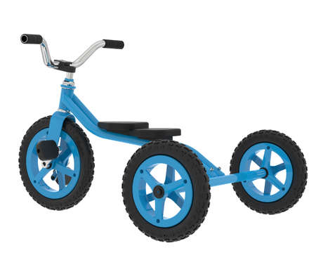 Tricycle isolated on background. 3d rendering - illustrationの写真素材