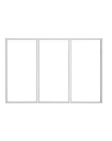 Window isolated on background. 3d rendering - illustration