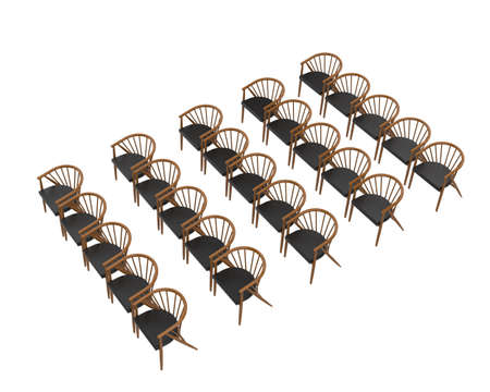 Modern chair isolated on background. 3d rendering - illustrationの写真素材