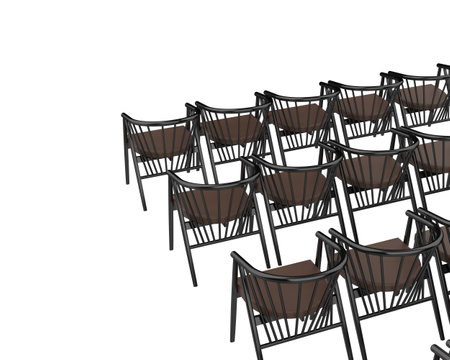 Modern chair isolated on background. 3d rendering - illustrationの写真素材