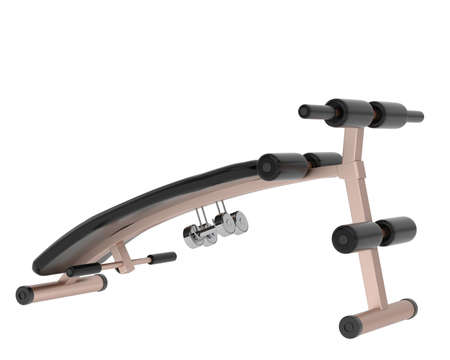 Gym bench isolated on background. 3d rendering - illustration