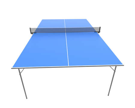 Tennis table isolated on background. 3d rendering - illustrationの写真素材