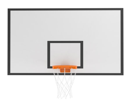 Basketball hoop isolated on background. 3d rendering - illustrationの写真素材