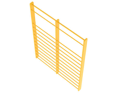 Gymnastics wall bars isolated on background. 3d rendering - illustration