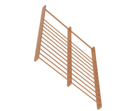Gymnastics wall bars isolated on background. 3d rendering - illustrationの写真素材