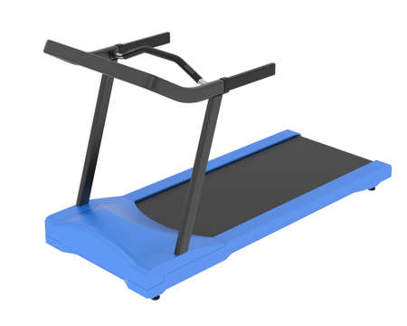 Treadmill isolated on background. 3d rendering - illustration