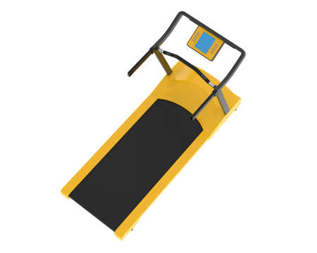 Treadmill isolated on background. 3d rendering - illustration