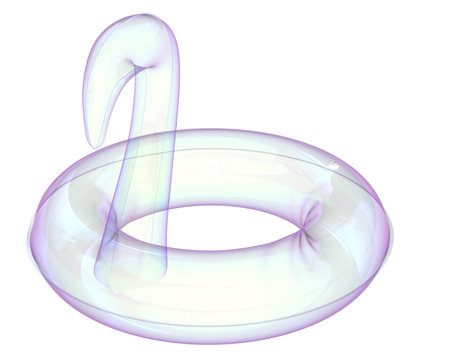 Pool balloon isolated on background. 3d rendering - illustrationの写真素材