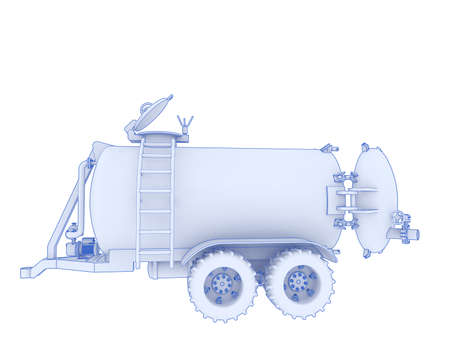 Fuel tank isolated on background. 3d rendering - illustrationの写真素材