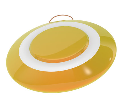 Gong isolated on background. 3d rendering - illustrationの写真素材