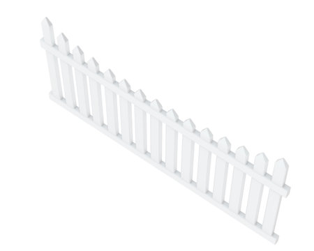 Fence isolated on background. 3d rendering - illustrationの写真素材