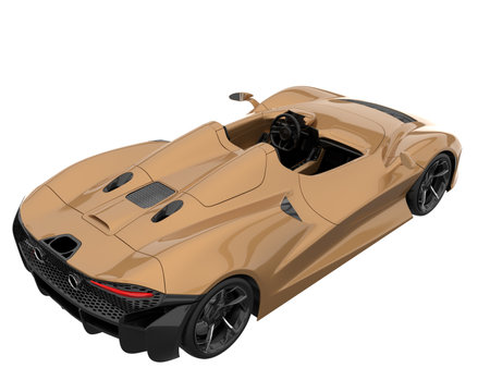 Sport car isolated on a white background. 3d render image.