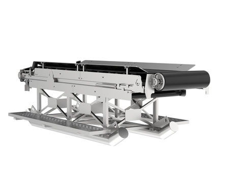 3d render of printing machine isolated on white background. Computer generated image.の写真素材