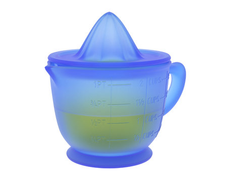 Illustration of a blue baby bottle isolated on a white background.の写真素材