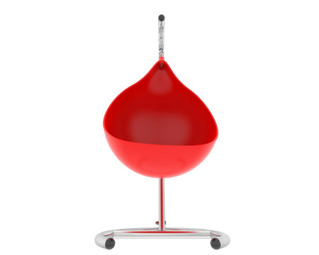 Fishing float isolated on a white background. 3d rendering.の写真素材