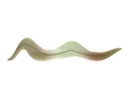 Sound waveform. Audio digital equalizer technology. Sound waveform isolated on white background