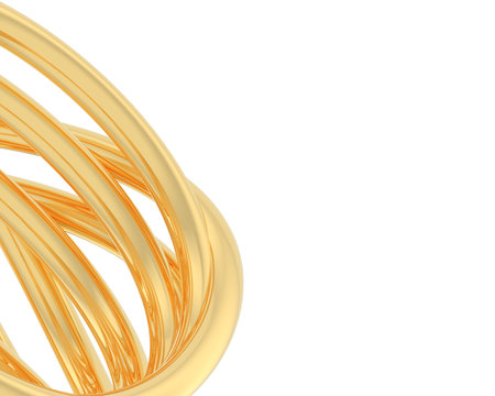 abstract golden background. 3d rendering, 3d illustration.の写真素材