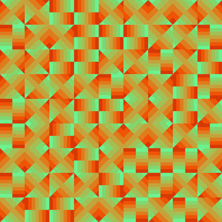 Seamless abstract colorful geometric background. Vector pattern of squares and triangles.