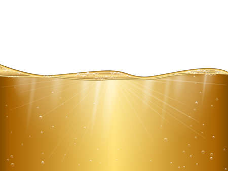 Liquid gold background.のイラスト素材