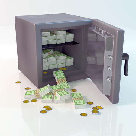 Safe for storage of material assetsの写真素材