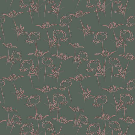 Flower seamless pattern.のイラスト素材
