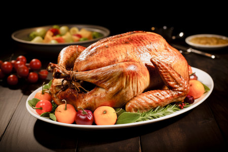 Homemade Roasted Thanksgiving Day Turkeyの素材