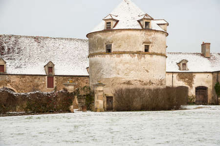 Pigeon tower of an old towerのeditorial素材