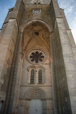 Burgundy church in winterのeditorial素材