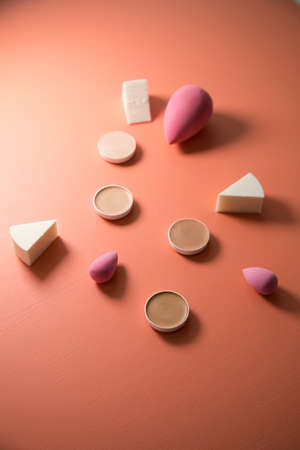 Make up sponges, beauty blender and camouflage pansの写真素材