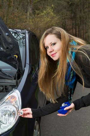 Change of electric bulbの写真素材