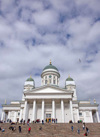 The Lutheran Cathedral in the Old Town of Helsinski, FInlandのeditorial素材
